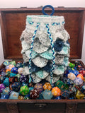 Blue & Grey Dragon Scale Dice Bag