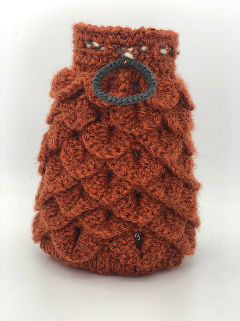 Burnt Orange Dragon Scale Dice Bag