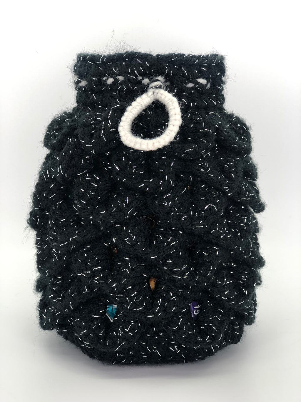 Black Sparkle Dragon Scale Dice Bag