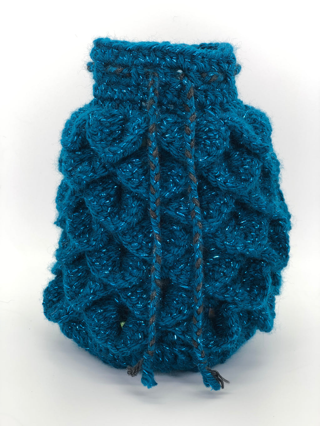 Blue Sparkle Dragon Scale Dice Bag
