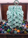Green Speck Dragon Scale Dice Bag