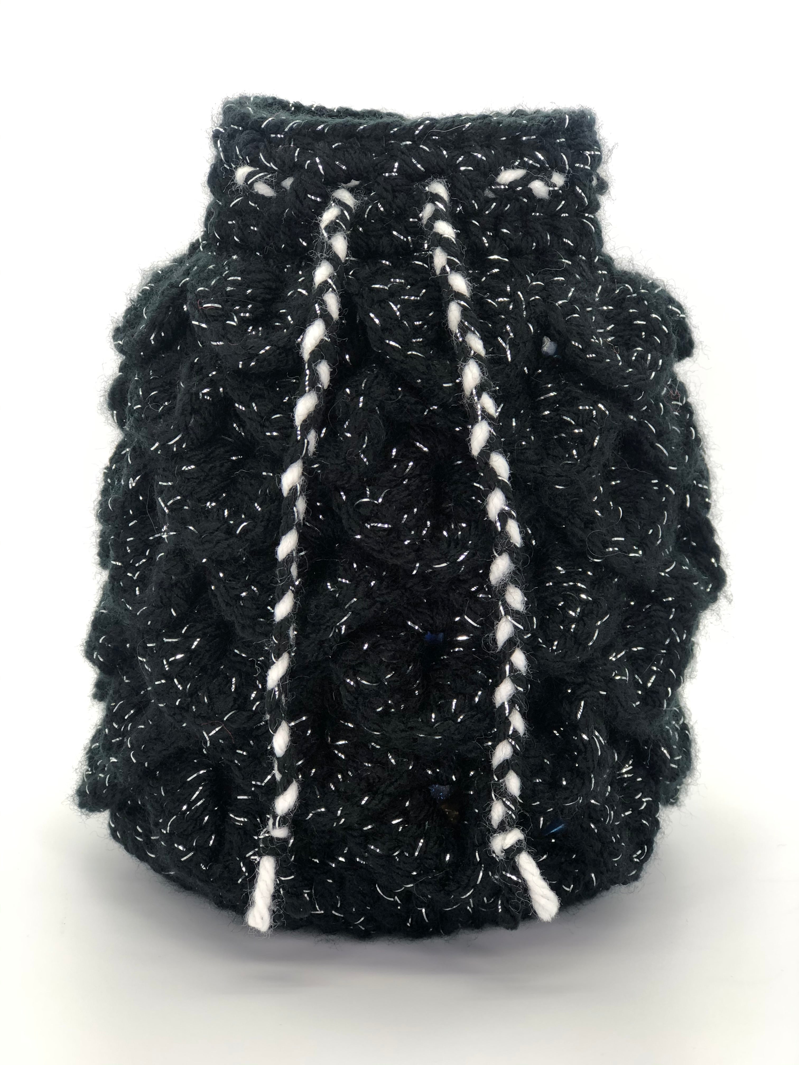Black Sparkle Dragon Scale Dice Bag