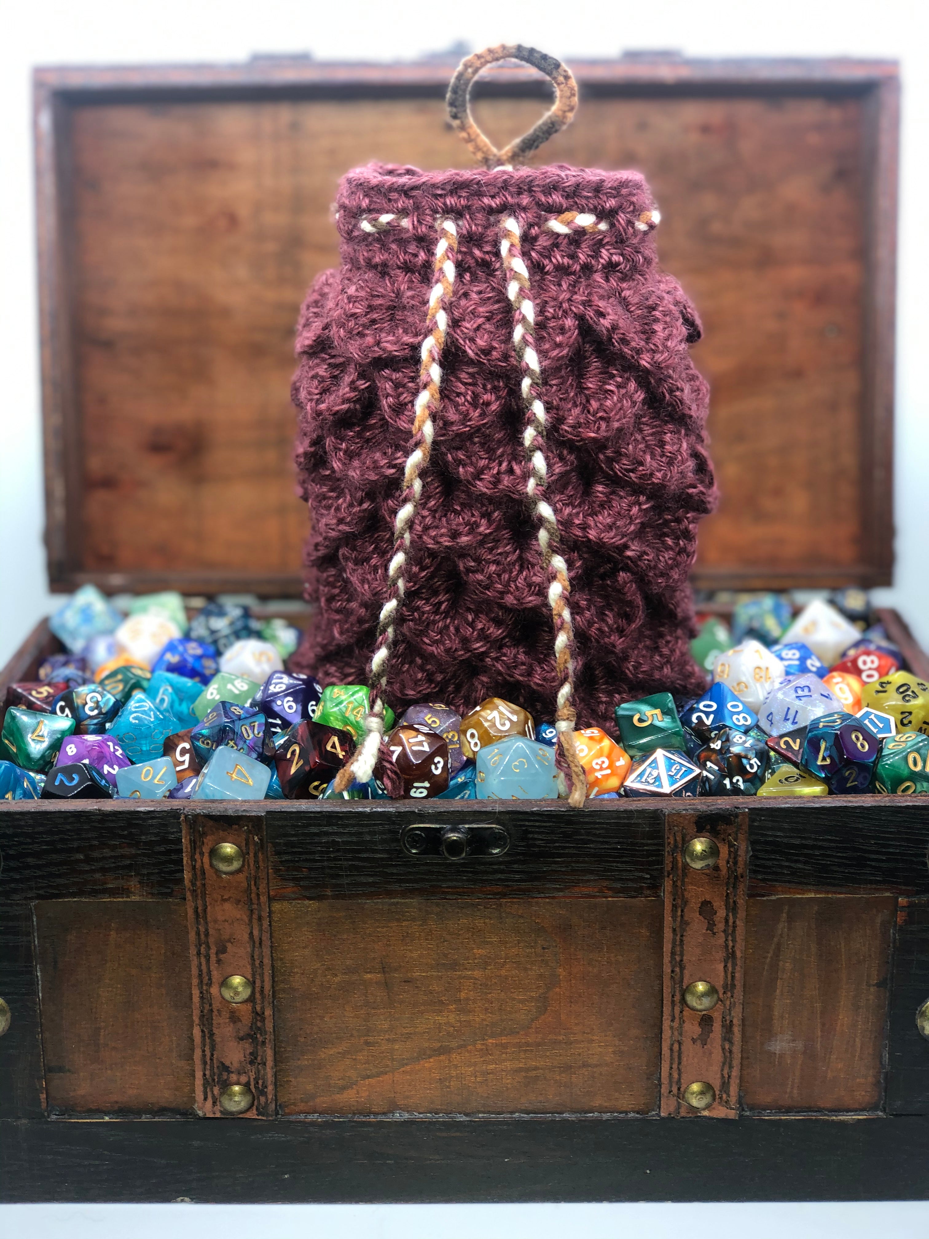 Red Dragon Scale Dice Bag