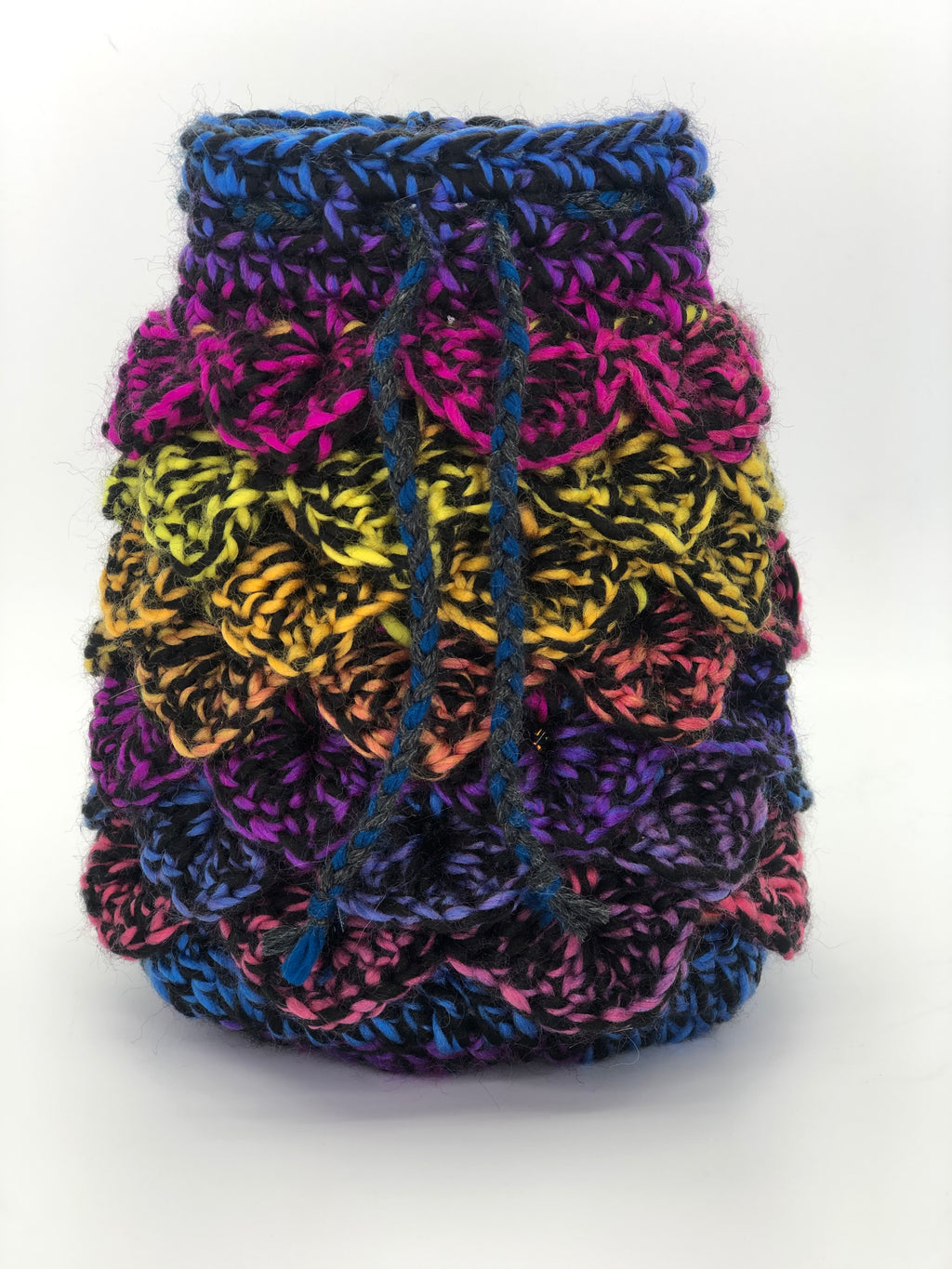 Neon Black Speck Dragon Scale Dice Bag