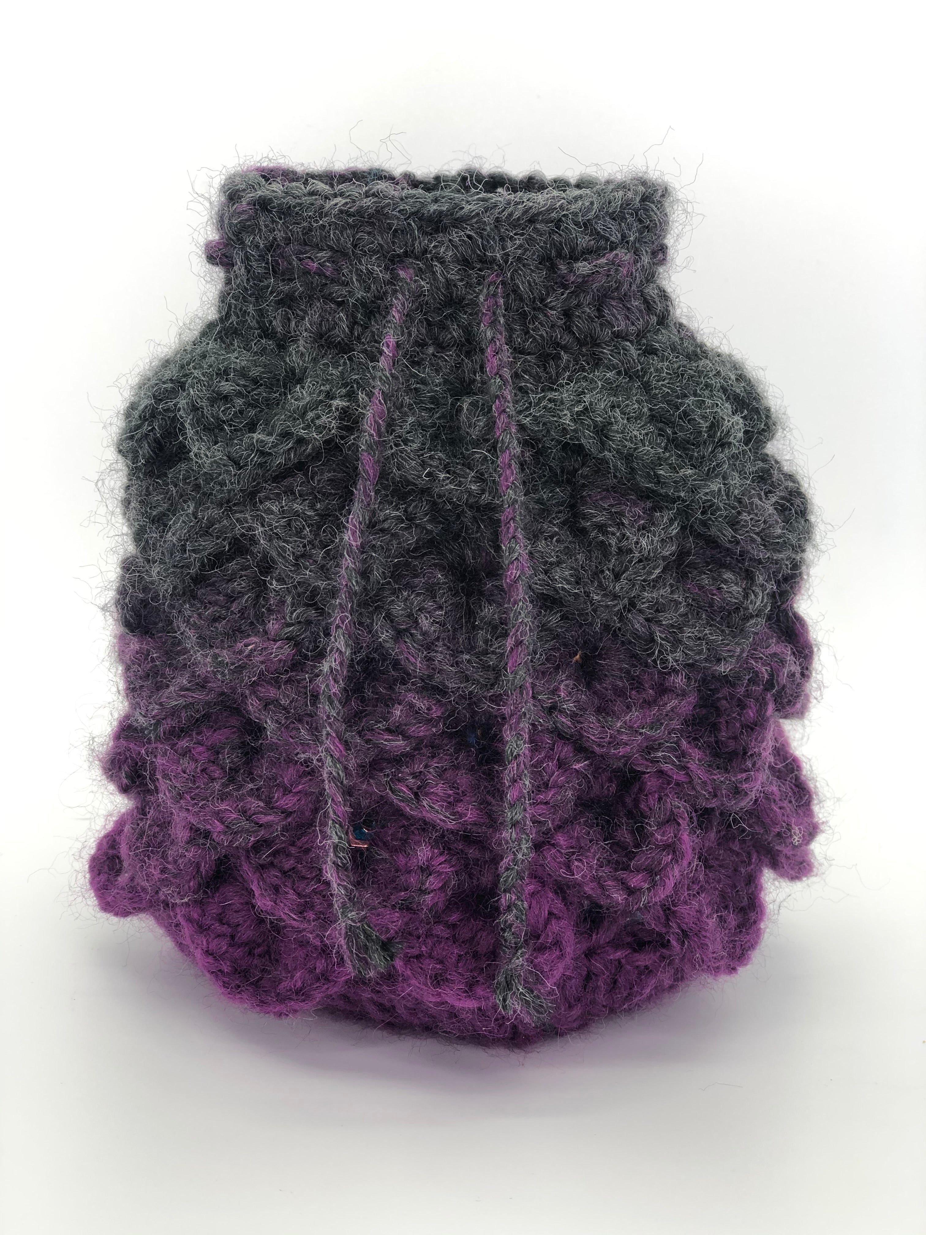 Black & Purple Dragon Scale Dice Bag