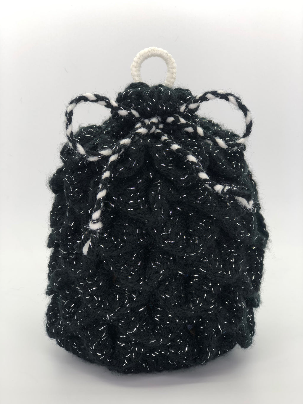Black Sparkle Dragon Scale Dice Bag