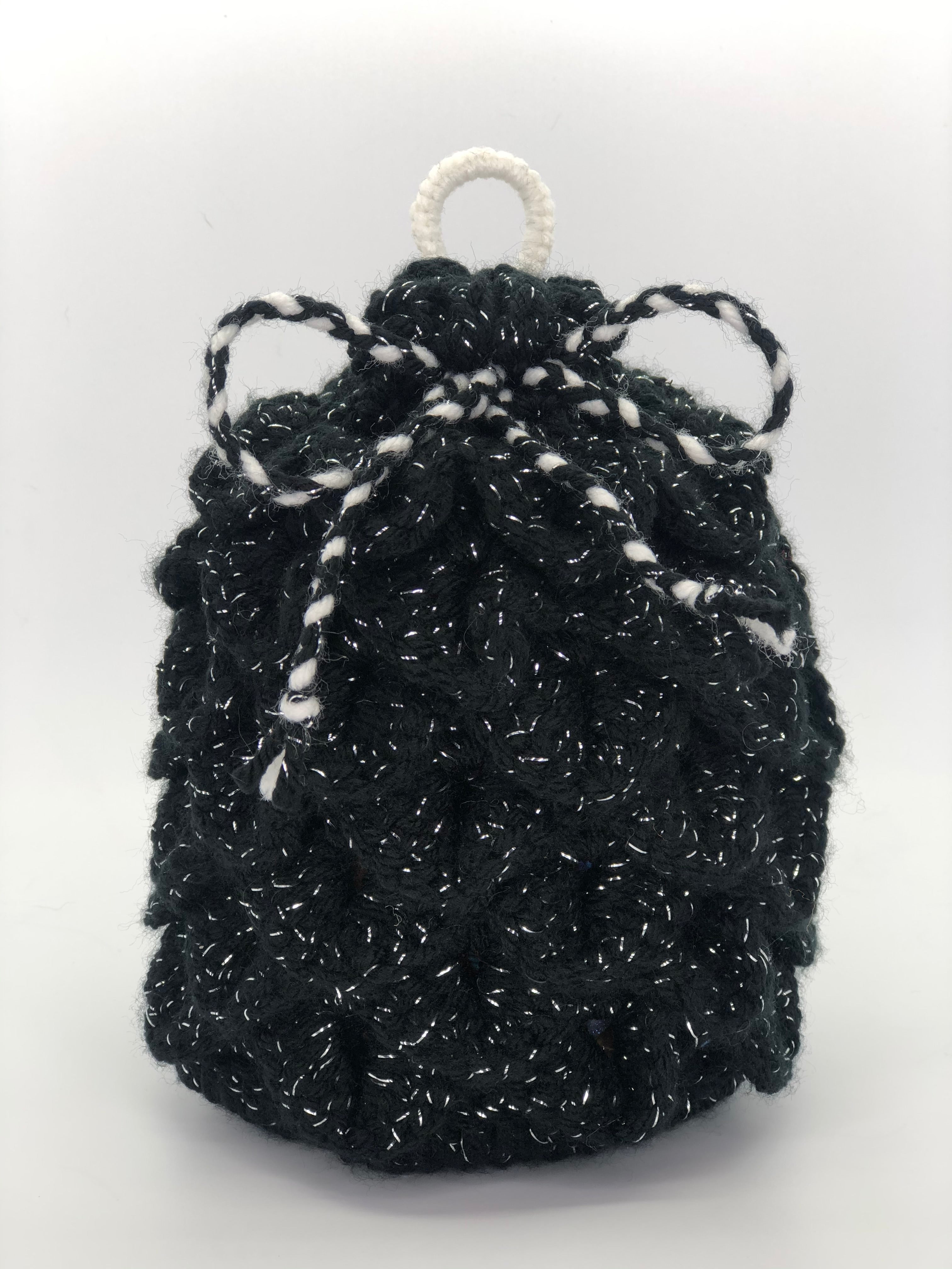 Black Sparkle Dragon Scale Dice Bag