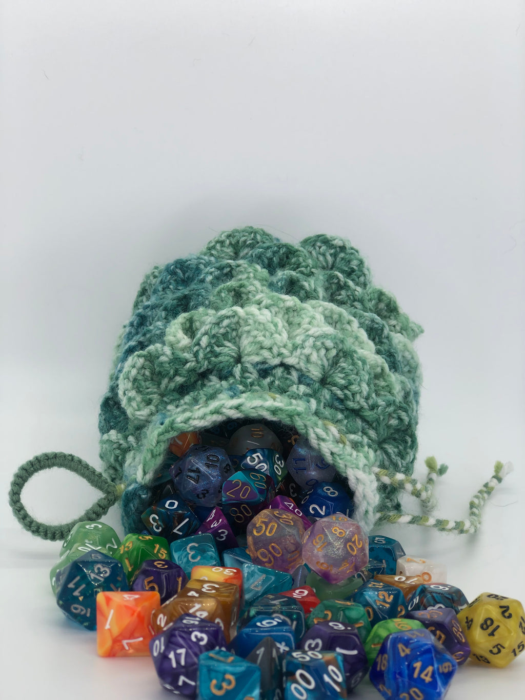 Green Dragon Scale Dice Bag