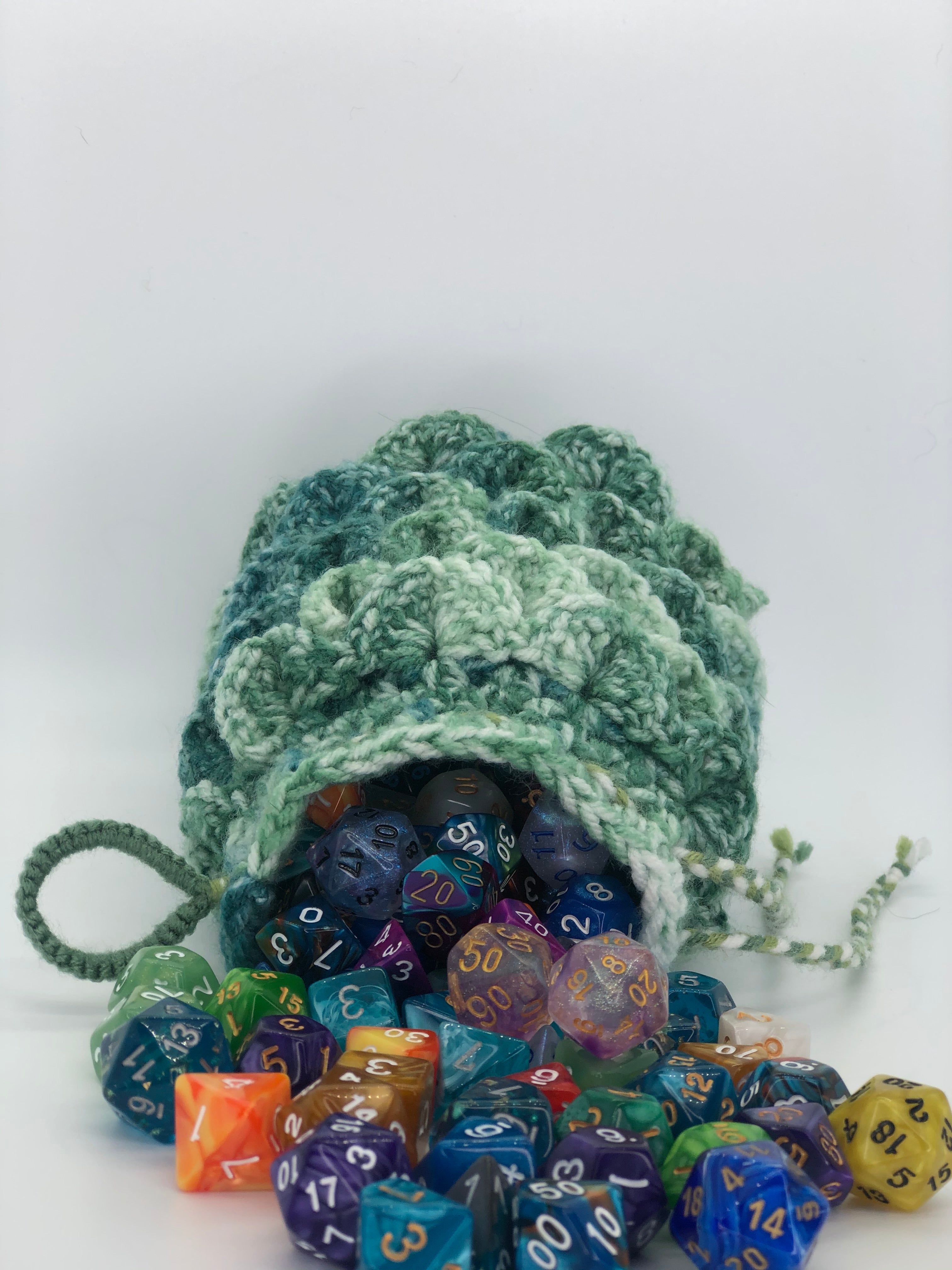 Green Dragon Scale Dice Bag