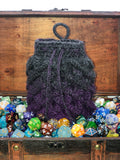 Black & Purple Dragon Scale Dice Bag