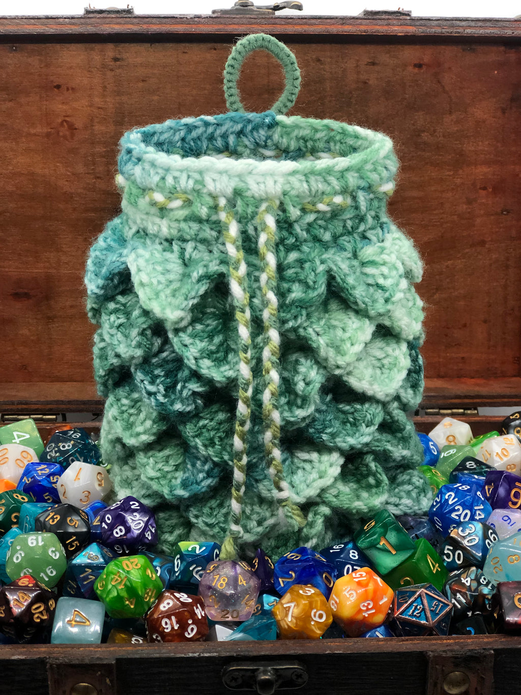 Green Dragon Scale Dice Bag