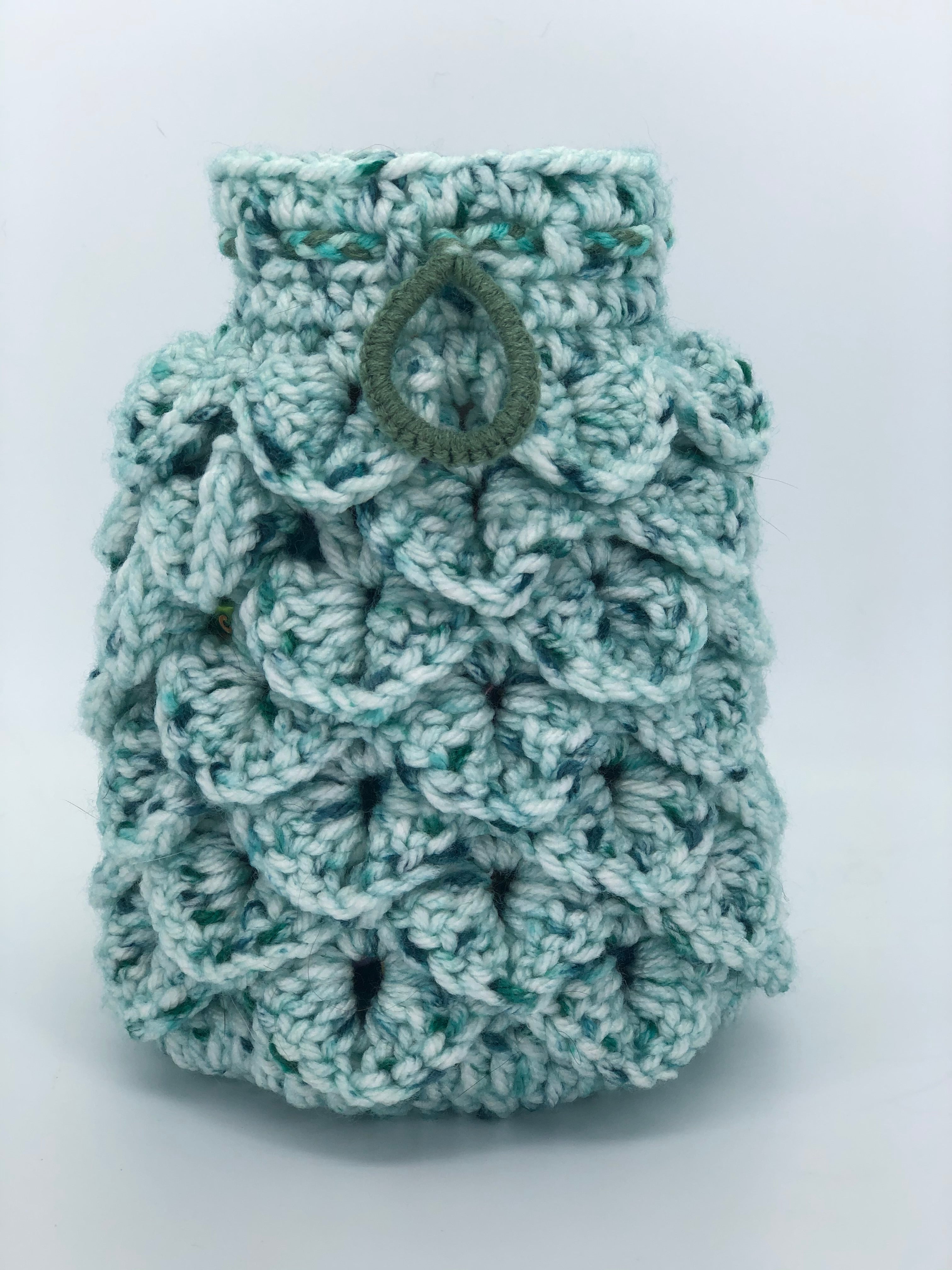 Green Speck Dragon Scale Dice Bag