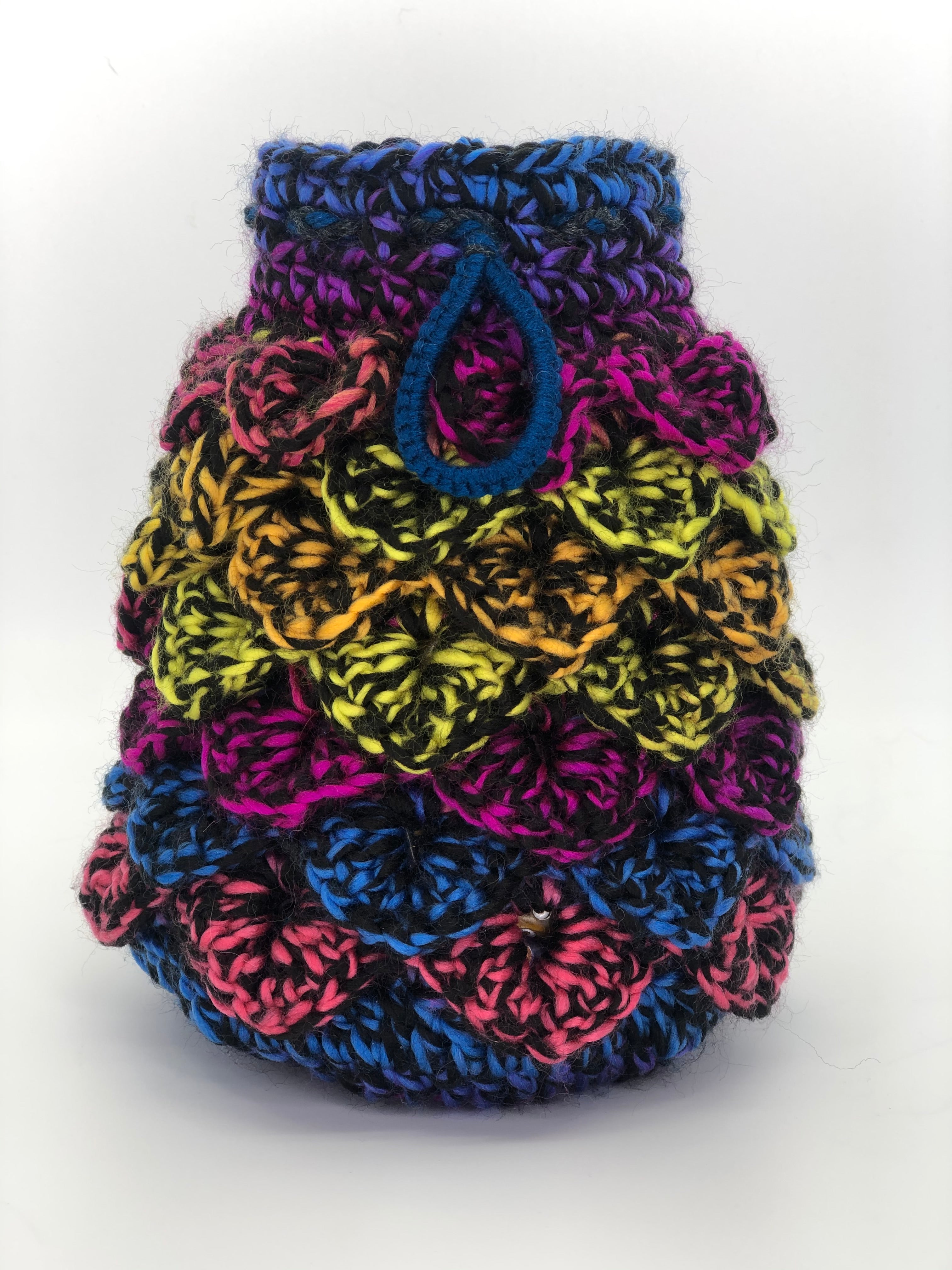 Neon Black Speck Dragon Scale Dice Bag