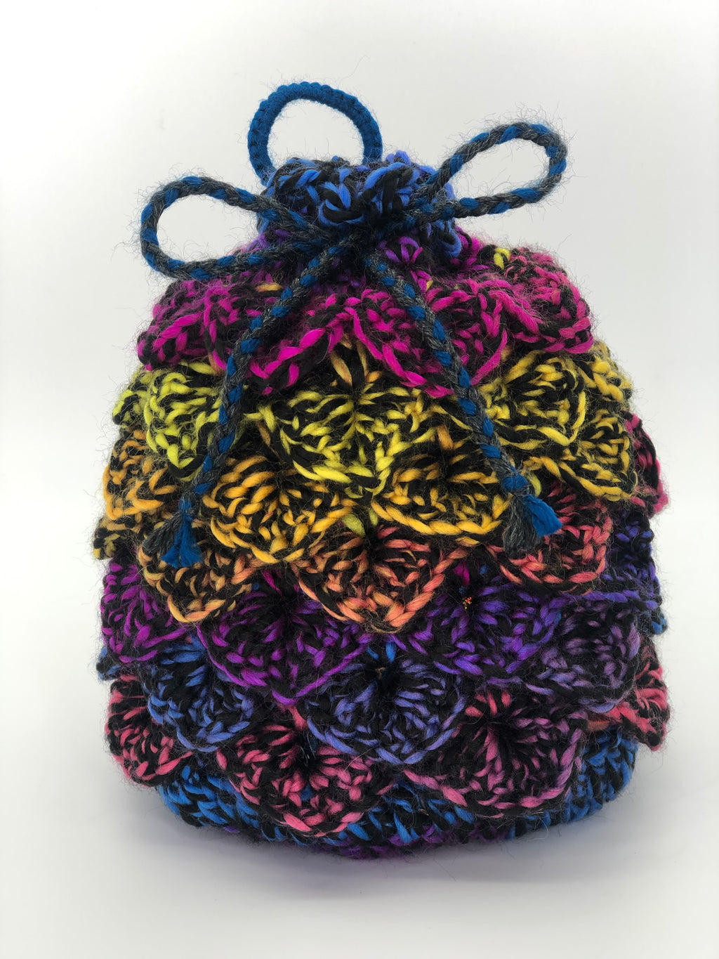Neon Black Speck Dragon Scale Dice Bag