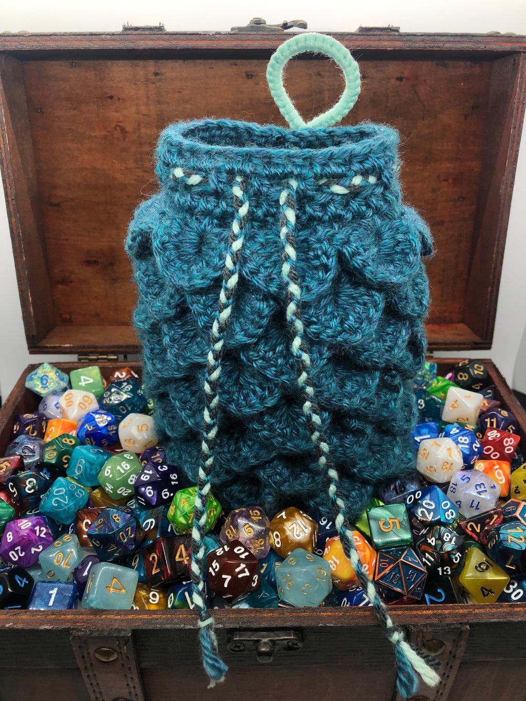 Blue Dragon Scale Dice Bag