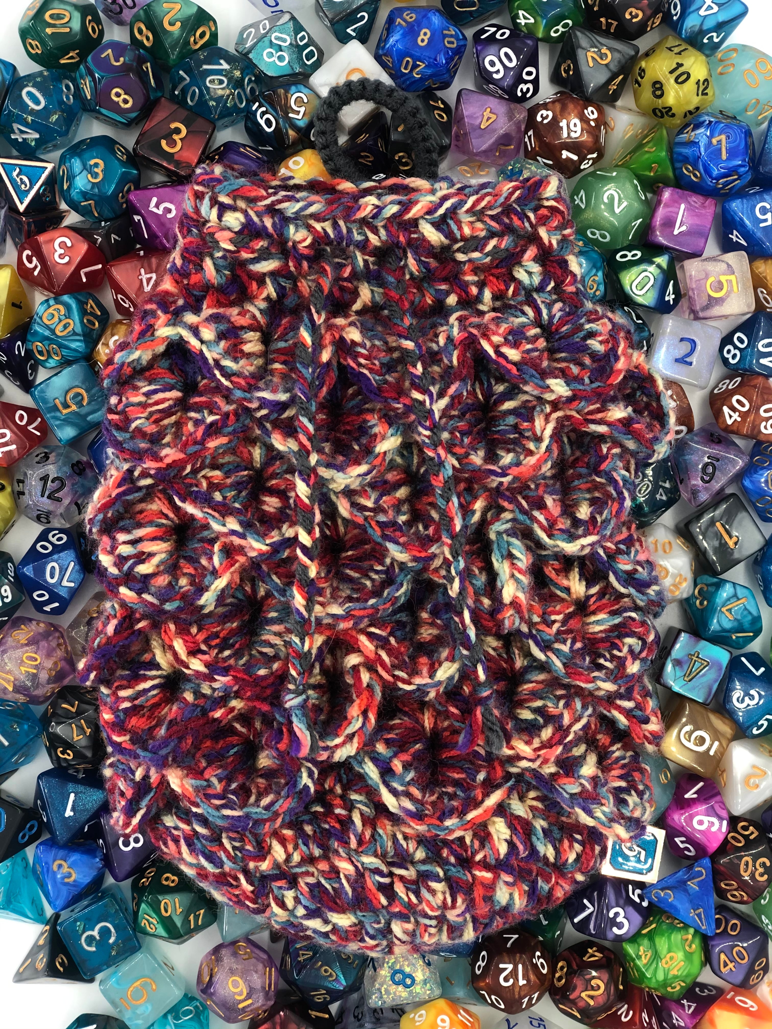 Rainbow Dragon Scale Dice Bag