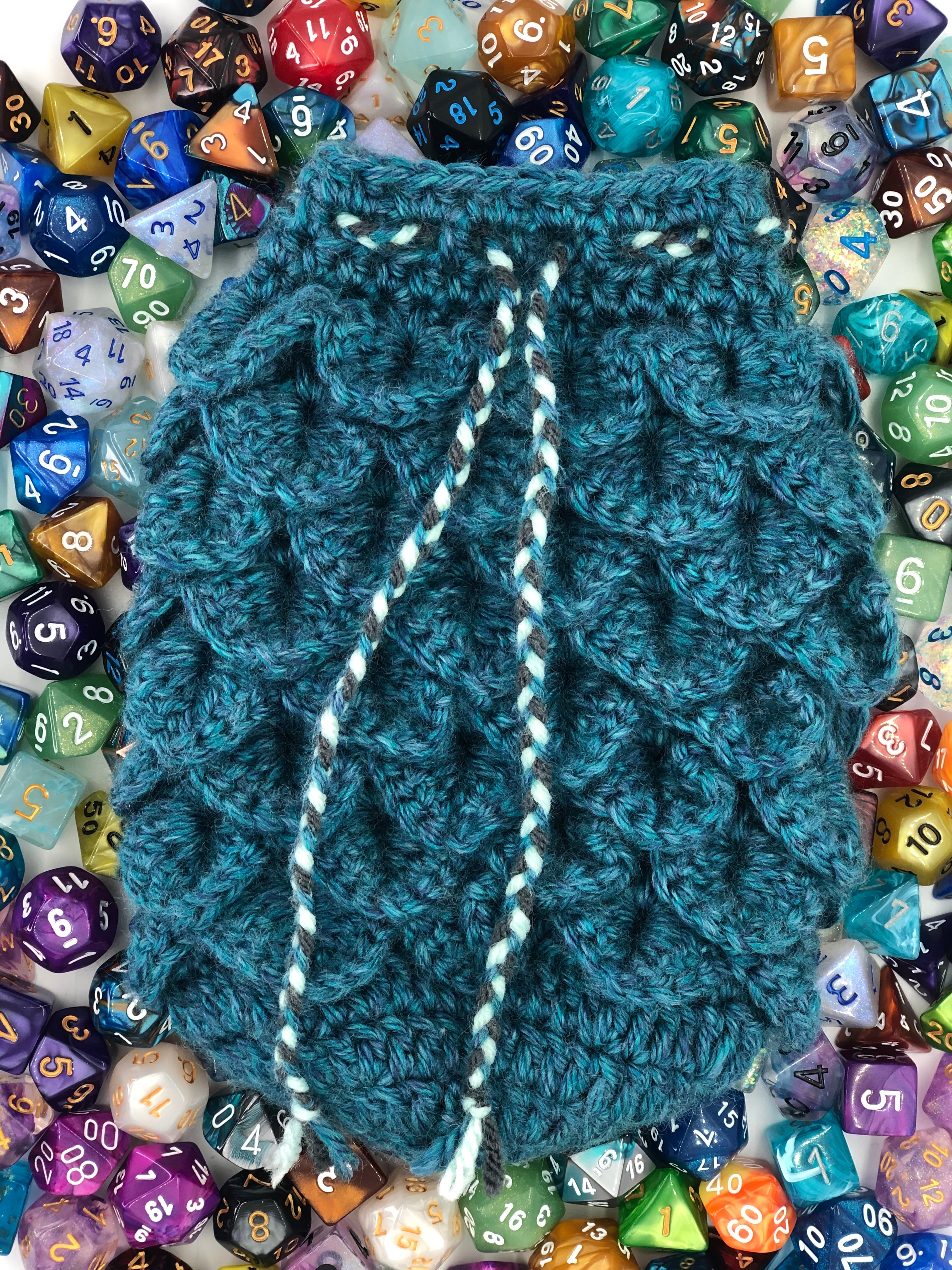 Blue Dragon Scale Dice Bag