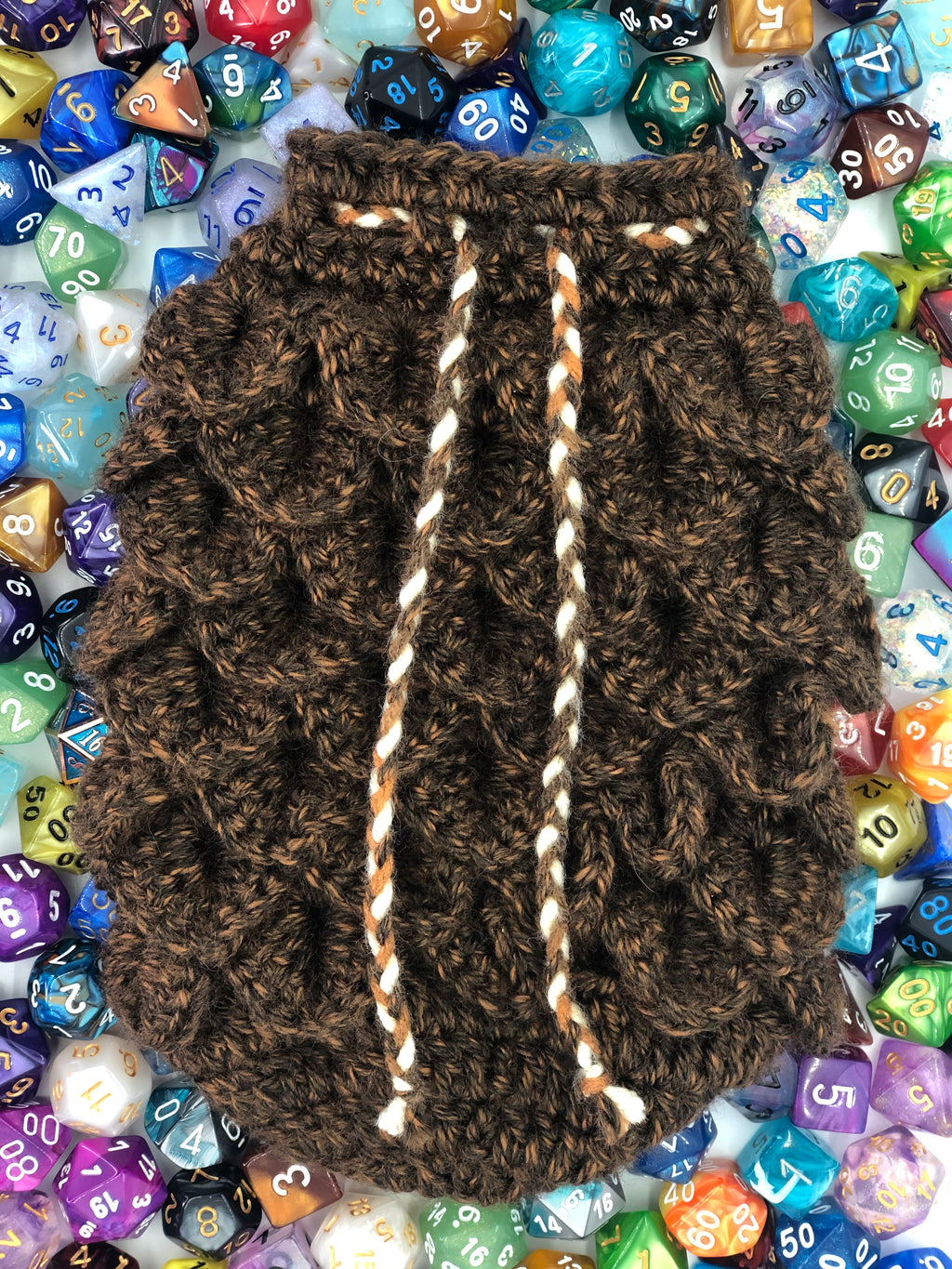 Brown Dragon Scale Dice Bag