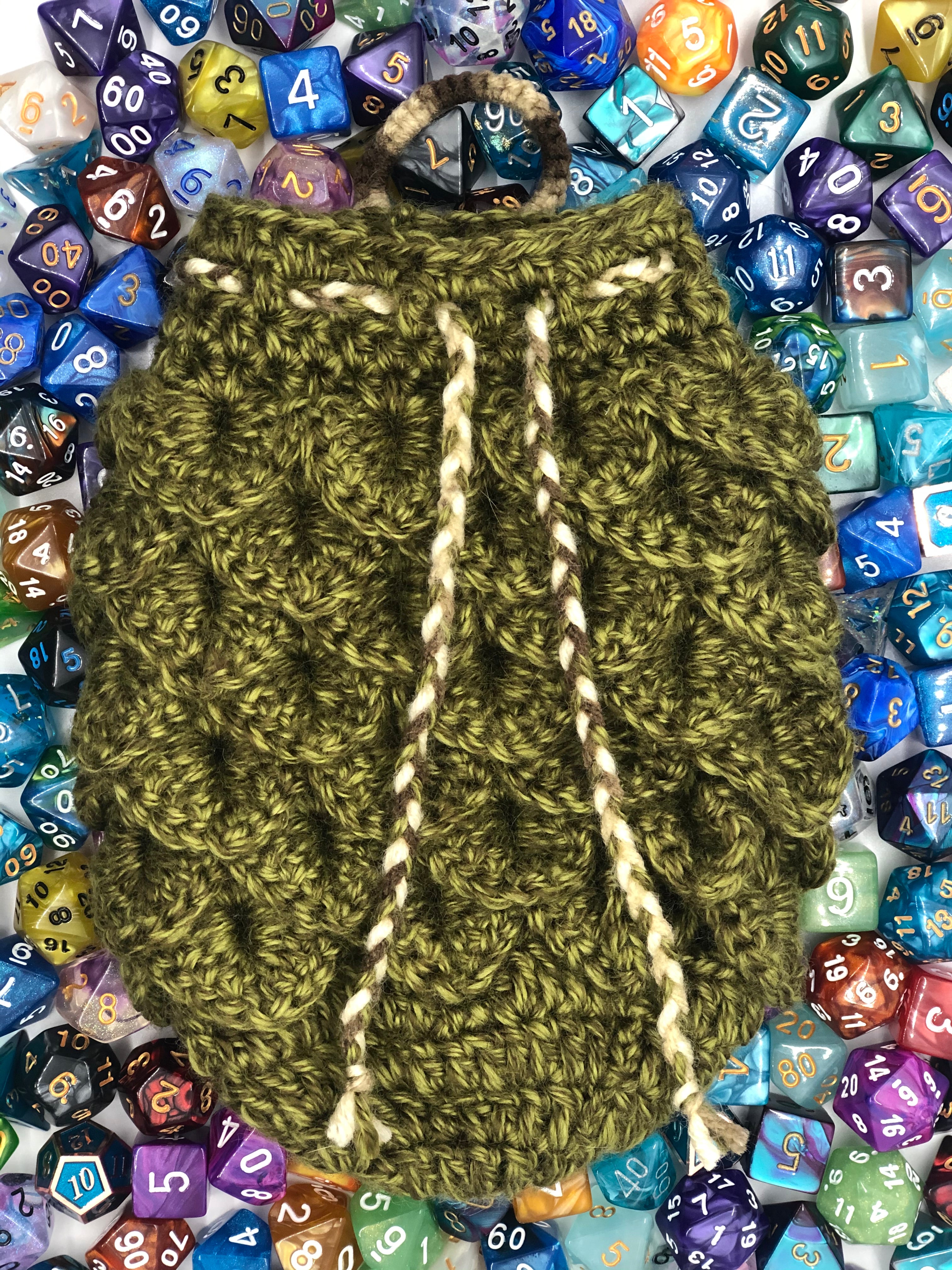 Green Dragon Scale Dice Bag