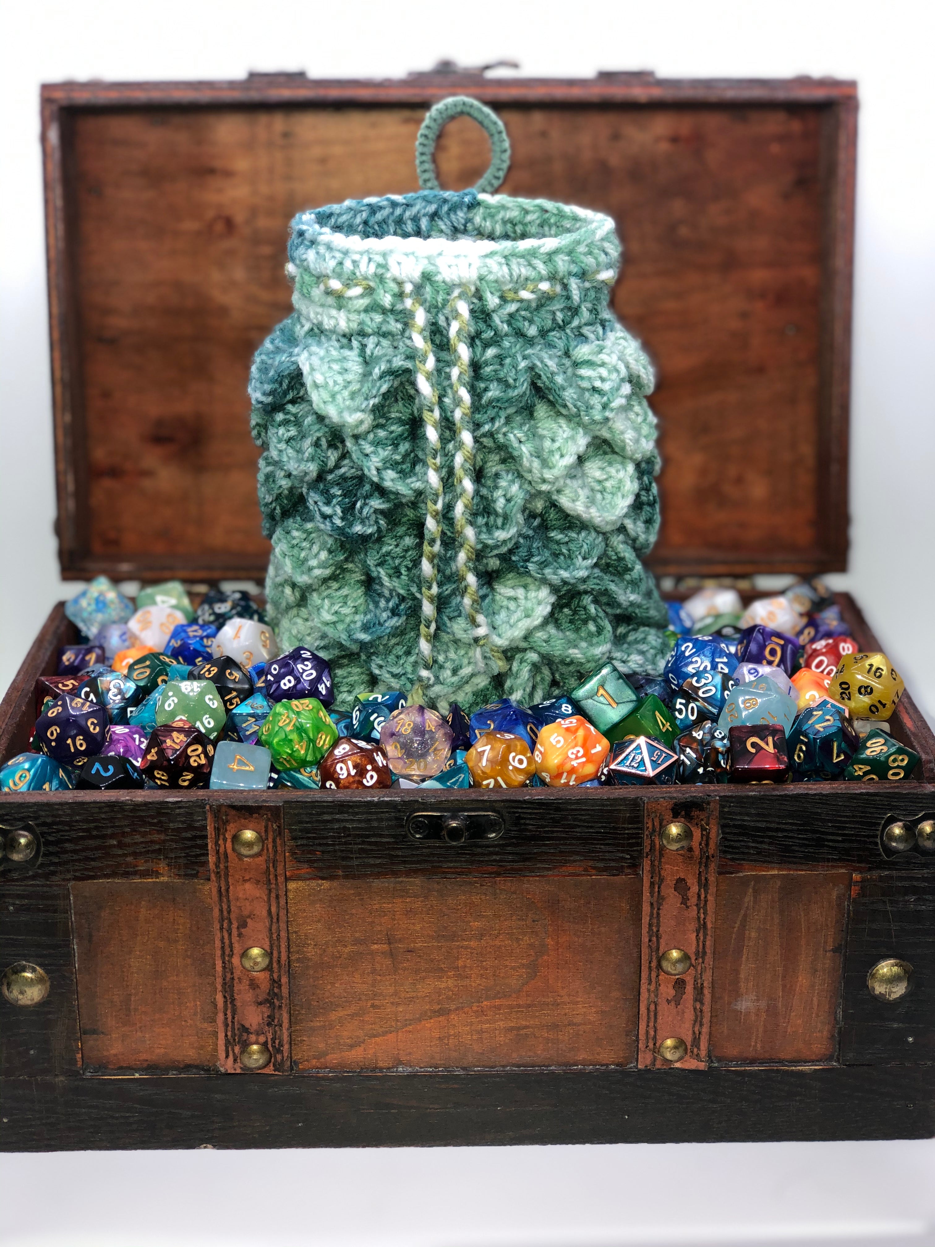Green Dragon Scale Dice Bag