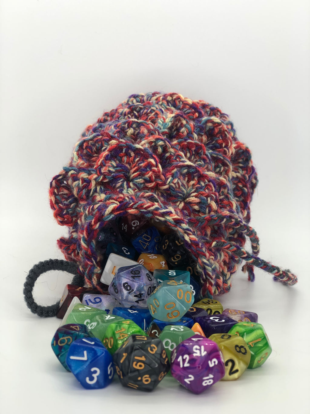 Rainbow Dragon Scale Dice Bag