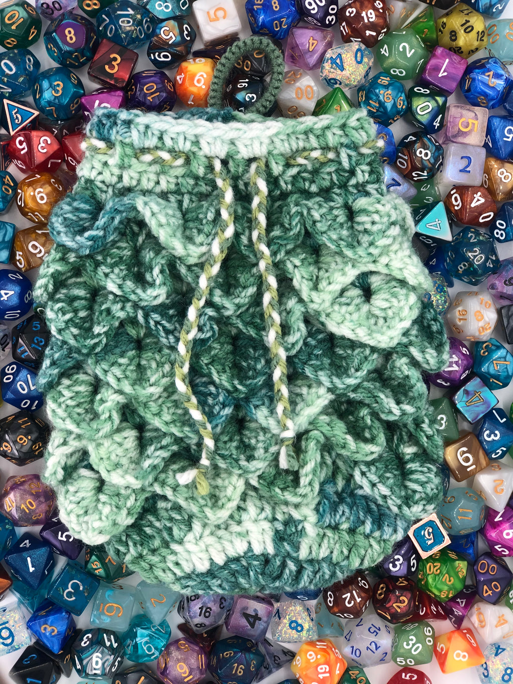 Green Dragon Scale Dice Bag