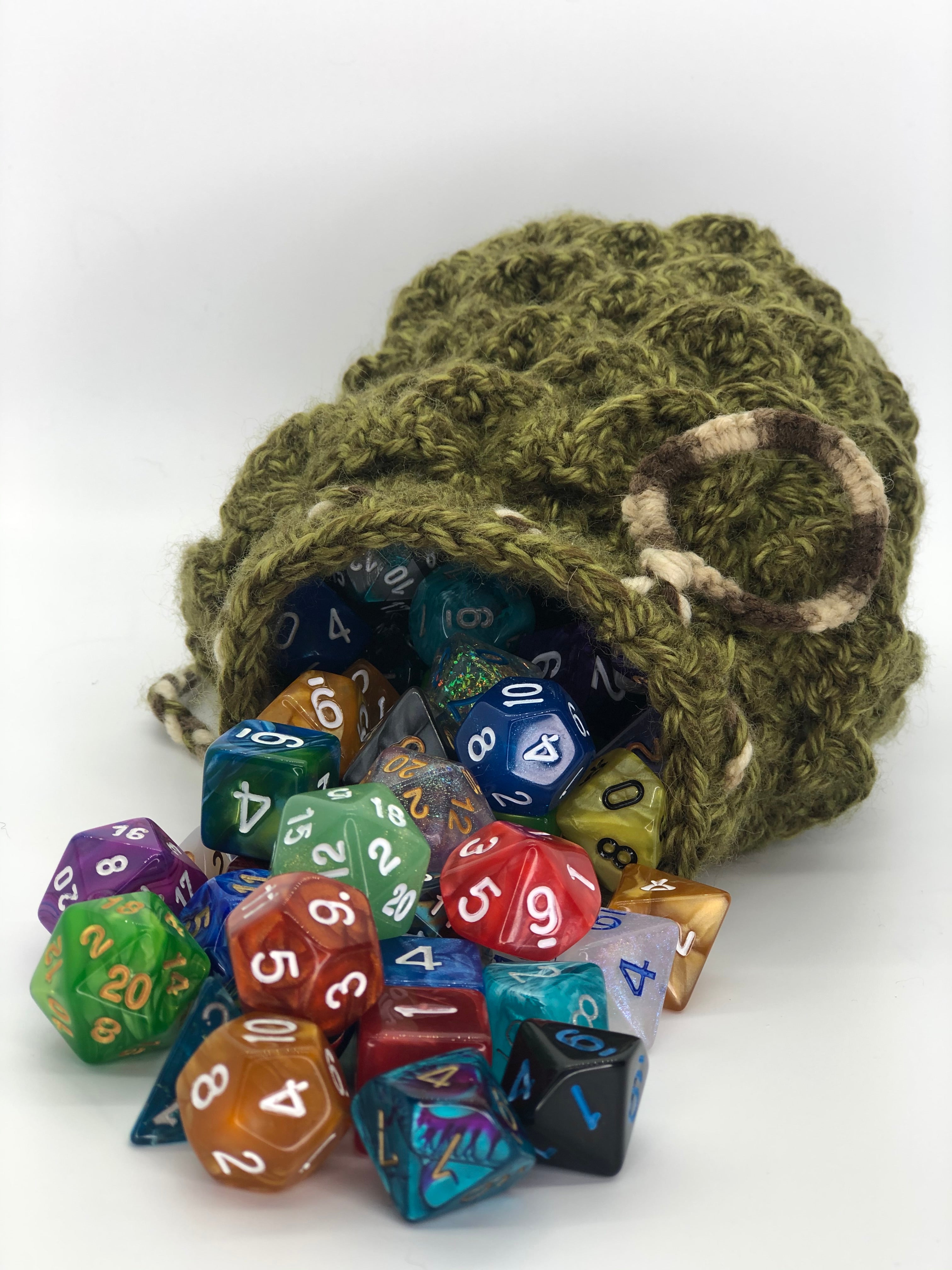 Green Dragon Scale Dice Bag